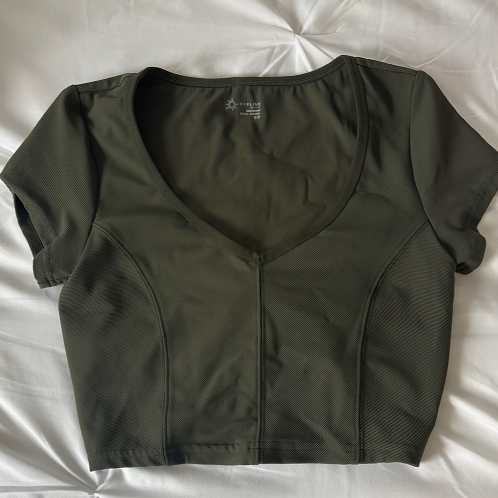 aerie Olive Green Women's Top